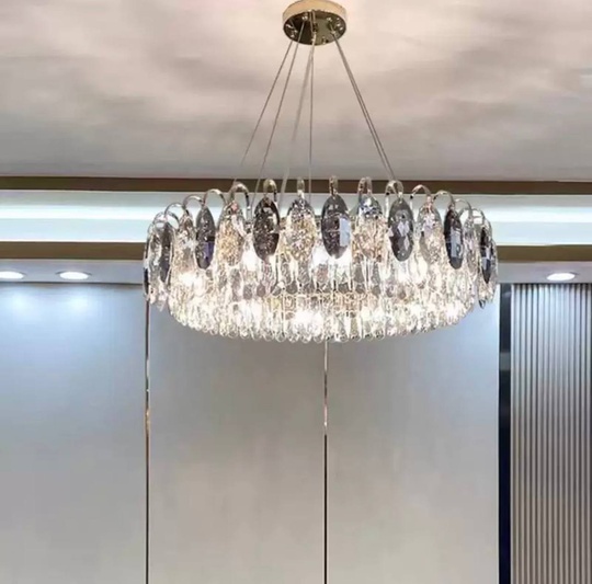 Подвесной светильник BURAK 80*20, золотой, кристалл, металл,  LED.