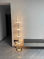 Торшер черный Elymtrex, 28*28*153 см, LED, металл, 20 Вт