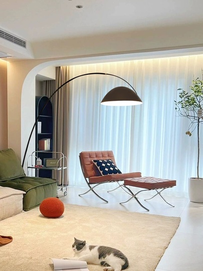 Торшер, черный, Palonna 190*160, светодиодный, E27, металл