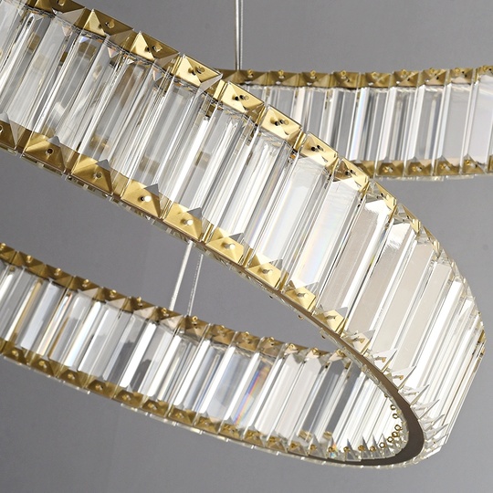 Люстра подвесная, медный, кристалл, AYSEL 100*20, металл, LED.