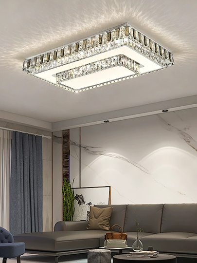 Потолочный светильник, хром, кристалл, MATILDA 110*80 металл, LED.