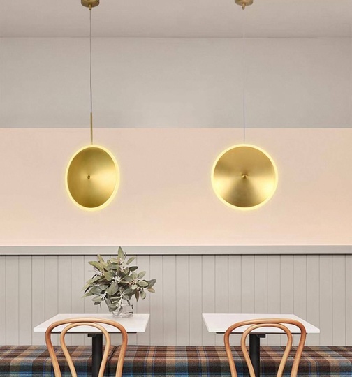 Светильник потолочный, золотой, Aluroph, металл, 30*30 см, светодиодная, LED