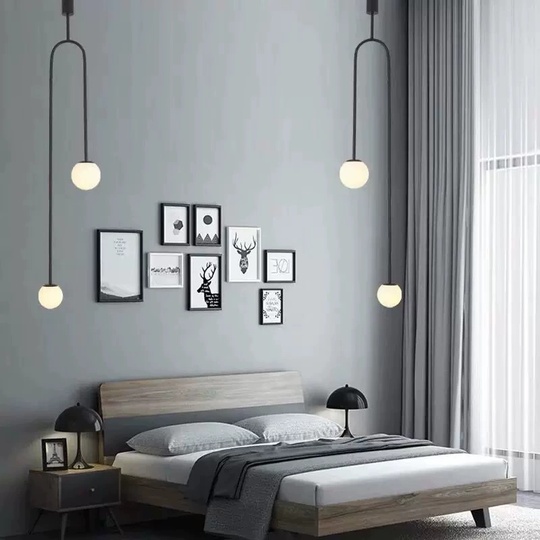 Светильник потолочный, черный, Elirvo, металл, 23*150 см, G9