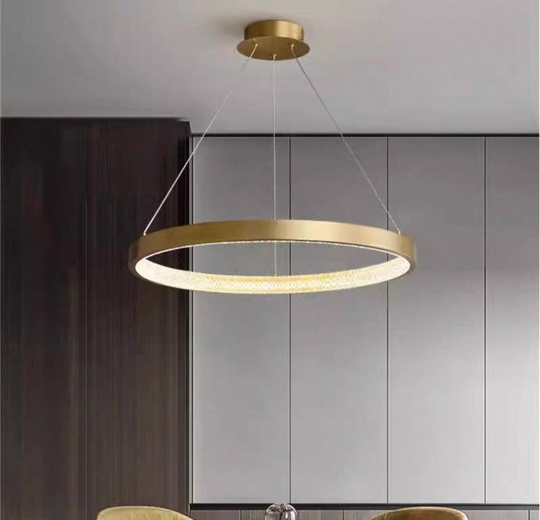 Люстра подвесная, медь, ПММА, NALA 40*4 металл, LED.