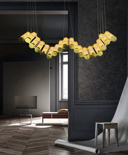 Люстра подвесная, бронза, стекло DEGER 120*25, металл, LED.