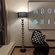 Торшер черный серебро Elantri, 35*35*168 см, LED, Е27, металл, 12 Вт