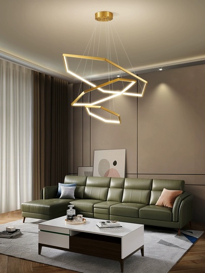 Люстра подвесная, медь, ПММА, BISCUIT 80*100*120 металл, LED.