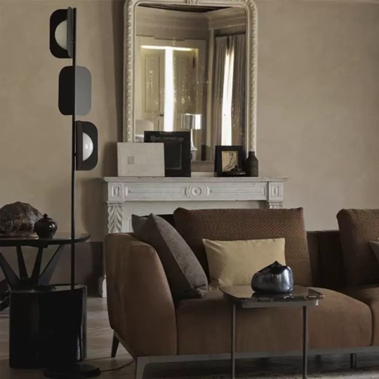 Торшер черный Elorex, 27*170 см, LED, Е27*3, мрамор, металл, 7 Вт