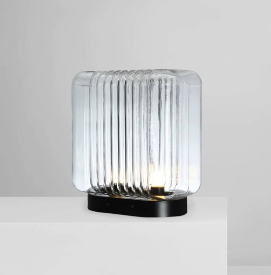 Настольная лампа ICE 35*35, стекло, ясный свет