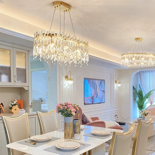 Люстра подвесная, бронза, кристалл, PIXI 80*35*31 металл, E14.