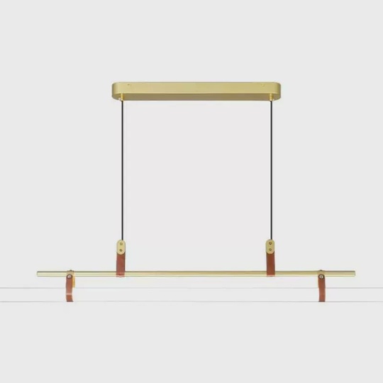 Люстра подвесная, бронза, стекло DENIZ 115*18, металл, LED.