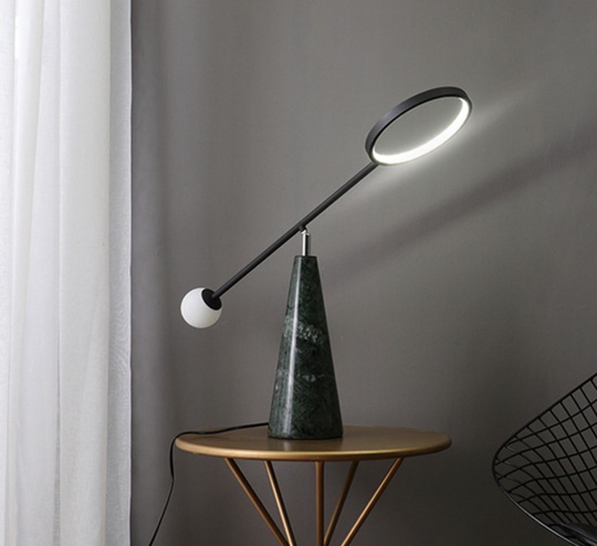 Настольная лампа зелено-черная Vikont, 50*70 см