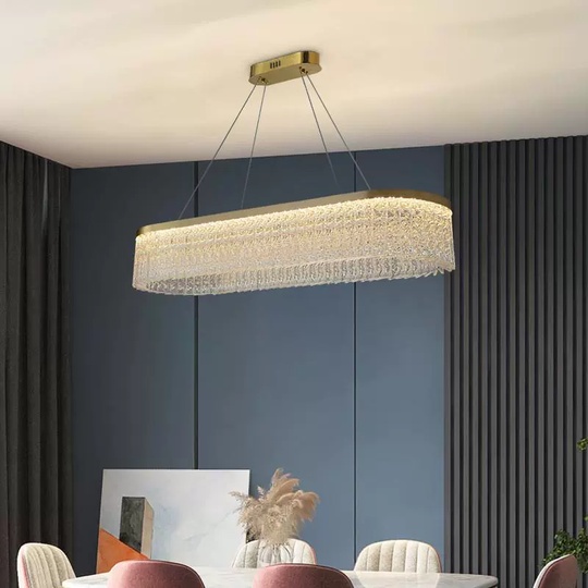 Люстра подвесная BURCAK 120*24 бронза, стекло, металл, LED.