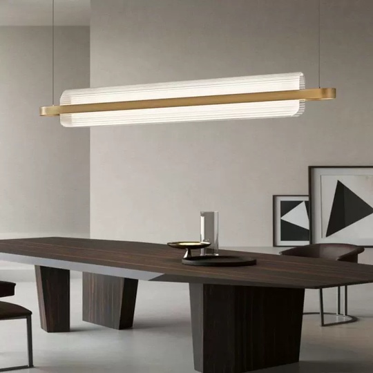 Светильник подвесной, медный, Eluvora, металл, 150*17 см, светодиодная, LED