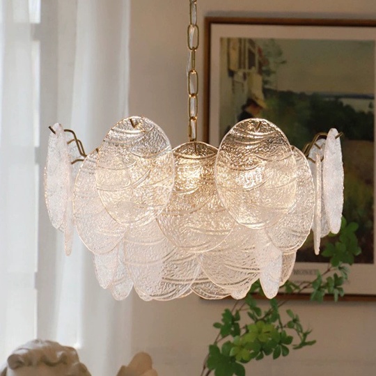 Люстра подвесная, медный, стекло, PERSPICACIOUS 60*33, металл, E14.