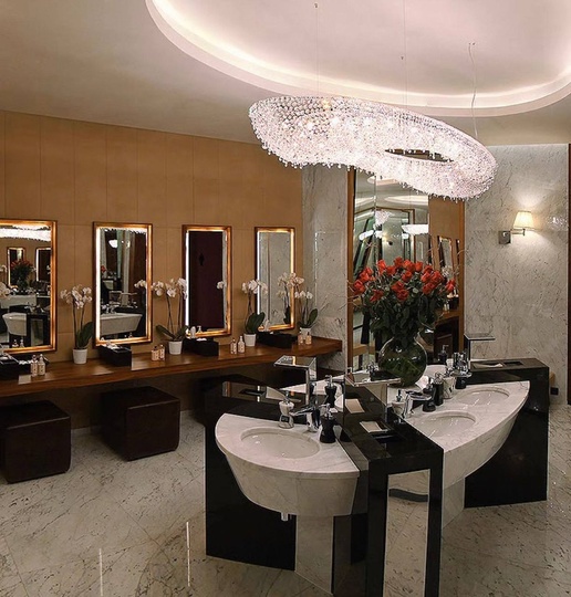 Люстра подвесная, серебро, хрусталь, ZOE 132*52*20 металл, G9.