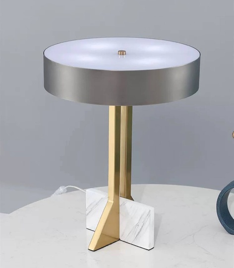 Настольная лампа AFERES 35*47, серый, античная бронза