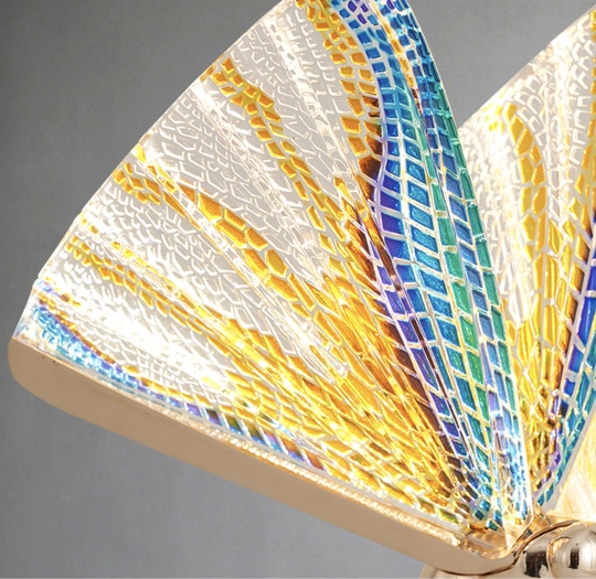 Настольная лампа бабочка BUTTERFLY Color, цветная