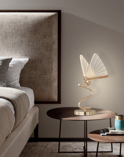 Настольная лампа бабочка BUTTERFLY, прозрачный