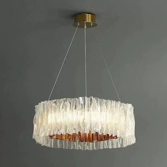 Люстра золотая Ultrivex, металл, 78*20 см, светодиодная, LED