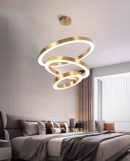 Люстра подвесная, медь, ПММА, IRON 60*80*100 металл, LED.