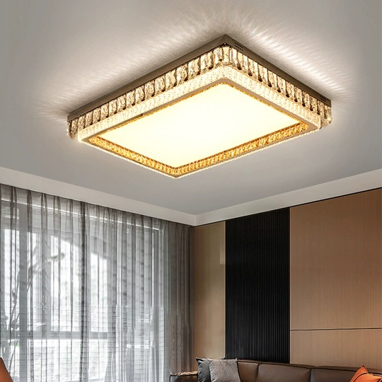 Потолочный светильник, золото, кристалл, LINKA 80*60 металл, LED.