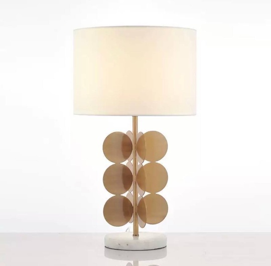 Настольная лампа GLOW 38*68, античная бронза, металл.