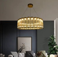 Люстра подвесная, бронза, стекло CEYIZ 60*25, металл, LED.