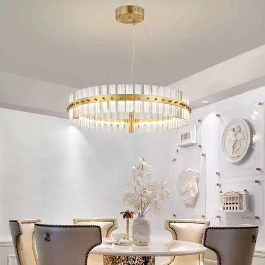 Люстра подвесная, бронза, кристалл, ANTIQUE 40*15, металл, LED.