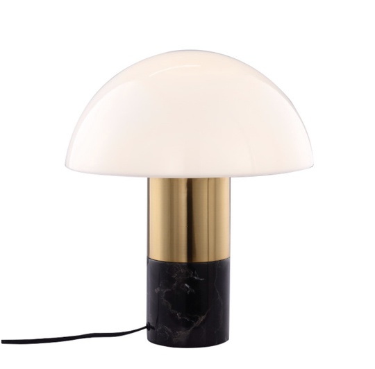 черная настольная лампа MUSHROOM FLAIR, 35*30 см