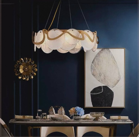 Люстра подвесная, медный, стекло, FREEDOM 80*25, металл, E14.