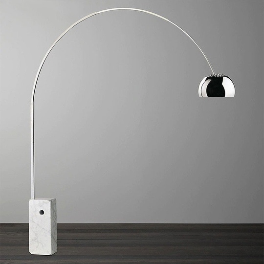 Торшер хром ARCO, 170*210 см, e27, металл, современный, хром