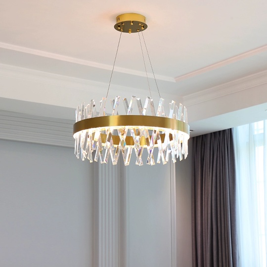 Люстра подвесная, медный, стекло, ROYAL 60*25, металл, LED.