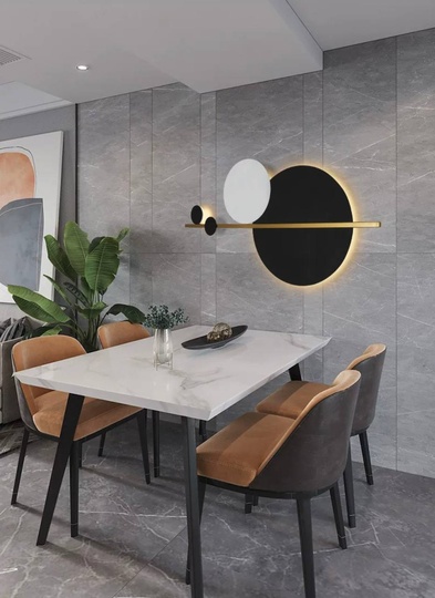 Настенный светильник DOUGL 46*90, черный, белый, металл, LED.