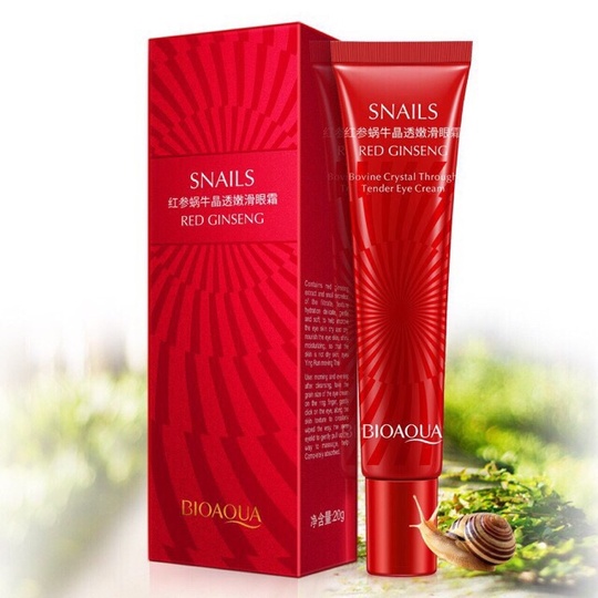Крем вокруг глаз с экстрактом красного женьшеня и муцином улитки