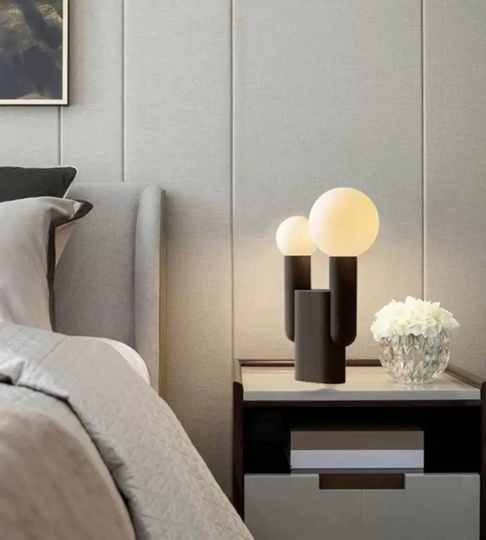 Настольная лампа DERRA 18*53, черный, смола