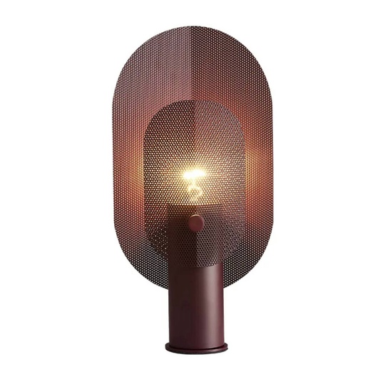 Настольная лампа HELICOPTER 20*40, металл, бордовый