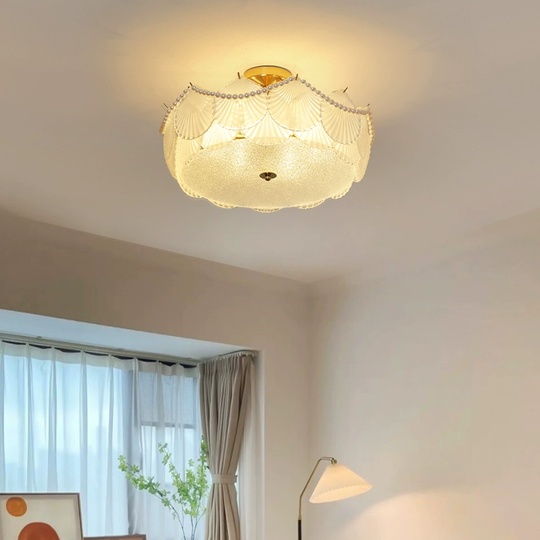 Люстра подвесная, медный, стекло, AGNESS 50*21, металл, E14.