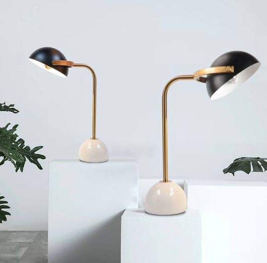 Настольная лампа BENNY 50*36, ,бронза, мрамор.