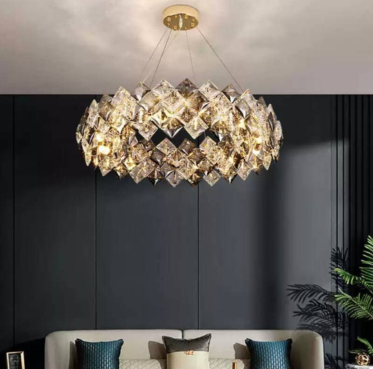 Люстра BANY 80*20 золото, стекло, металл, Е14.