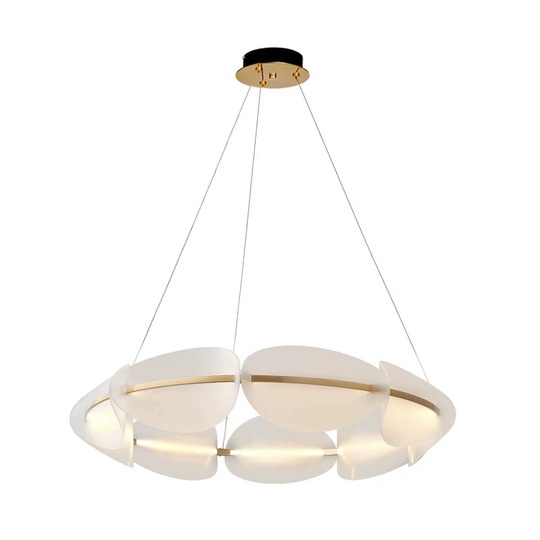 Люстра подвесная ARSAL 60*18 бронза, стекло, металл, LED.