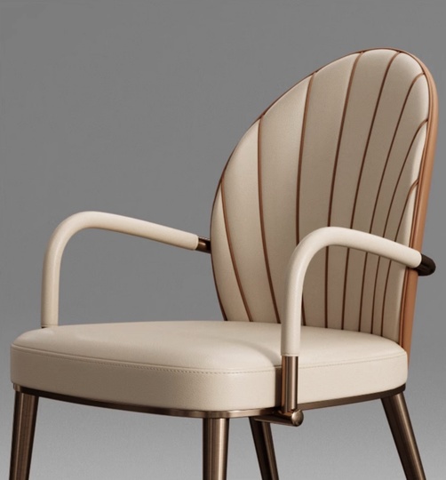 Итальянский обеденный стул Elavo 56*86*62 см, кожа 5 класса