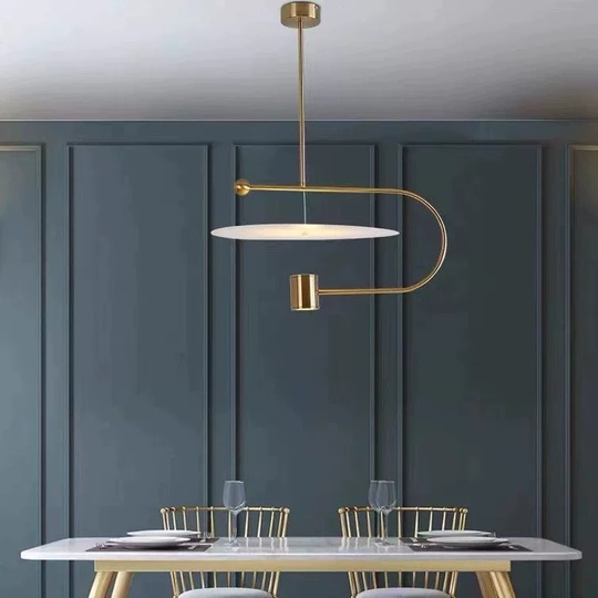 Светильник подвесной, бронза, Ellevap, металл, 53*29 см, LED