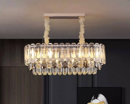 Люстра подвесная BEGUM 85*28 золото, стекло, металл, Е14.