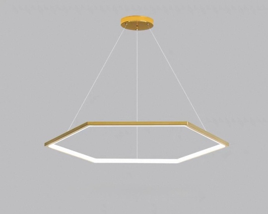 Люстра подвесная, медь, ПММА, OREO 60*120 металл, LED.