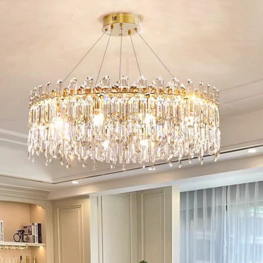 Люстра подвесная, бронза, кристалл, MELISSA 60*31 металл, E14.