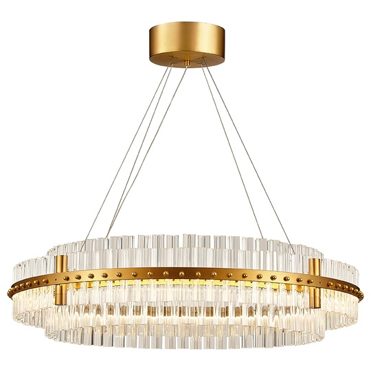 Люстра подвесная, медь, стекло, GUZ 60*18, металл, LED.