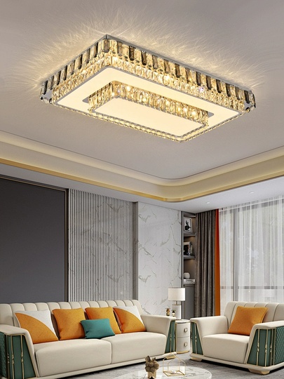 Потолочный светильник, хром, кристалл, MATILDA 90*60 металл, LED.