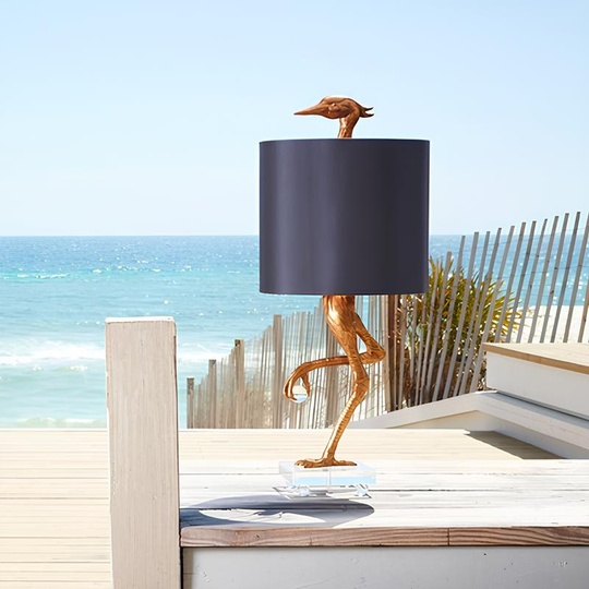 Настольная лампа птица Ibis, 30*62 см, металл, светодиодная, E27