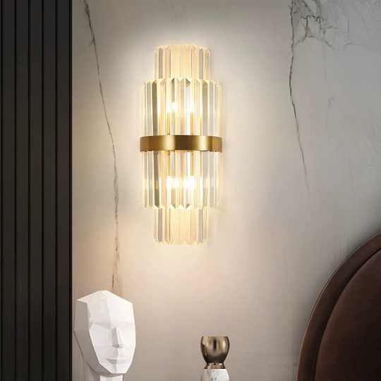 Настенный светильник GLADYS, Бра 23*55, золотой, металл, Е14.